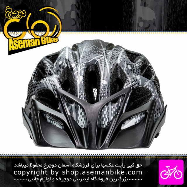 کلاه دوچرخه سواری انرژی مدل MV35 مشکی خاکستری Energi Bicycle Helmet MV35 58-61cm Black Gray