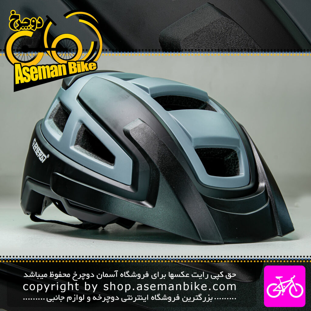 کلاه دوچرخه سواری انرژی مدل HB3-3 مشکی طوسی Energi Bicycle Helmet HB3-3 58-61cm Black Gray