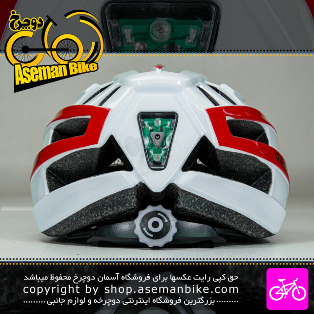 کلاه دوچرخه سواری انرژی مدل HB3-8 سفید قرمز Energi Bicycle Helmet HB3-8 55-58cm White Red
