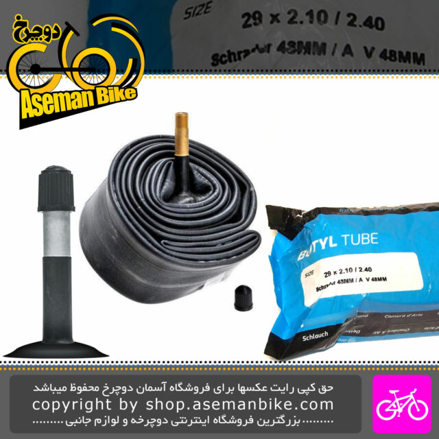 تیوب دوچرخه دلی تایر سایز 29x2.10-2.40 ساخت اندونزی Tube Bicycle Deli Indonesia 29x2.10-2.40 48MM AV