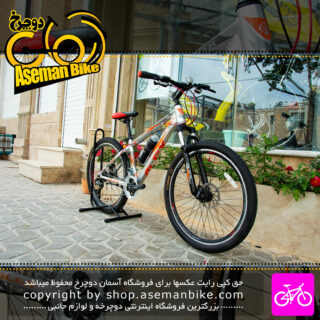 دوچرخه کوهستان الکس مدل فایتر سایز 26 رنگ نقره ای نارنجی ALEX MTB Bicycle Fighter 26 Silver-Orange