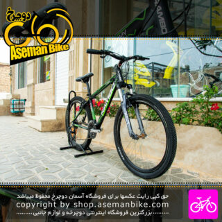 دوچرخه کوهستان رامبو مدل تامی سایز 26 رنگ مشکی سبز دست دوم Rambo MTB Bicycle Tommy 26 Black-Green