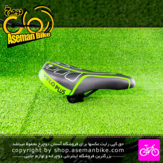 زین دوچرخه بچه گانه ولو پلاس مدل V41 رنگ مشکی سبز Velo Plus Kids Bicycle V41 Black Green
