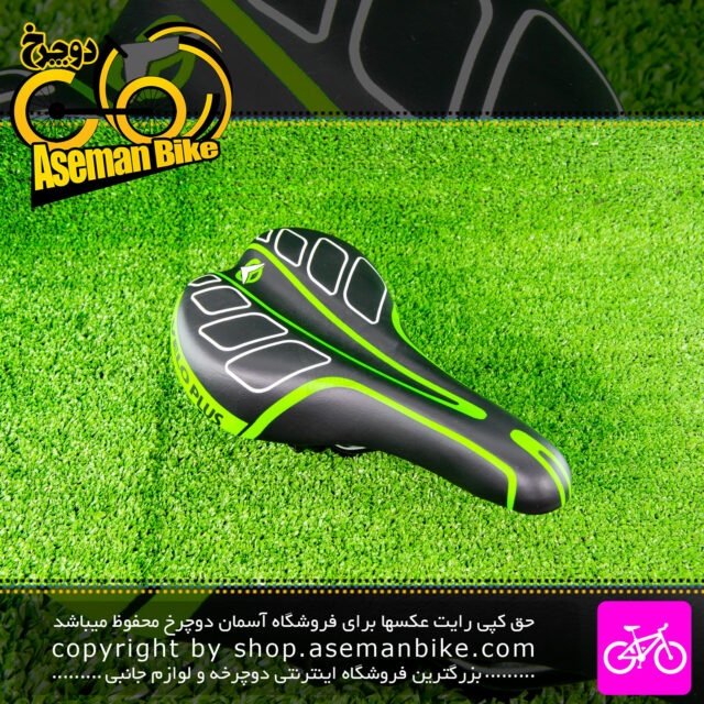 زین دوچرخه بچه گانه ولو پلاس مدل V41 رنگ مشکی سبز Velo Plus Kids Bicycle V41 Black Green