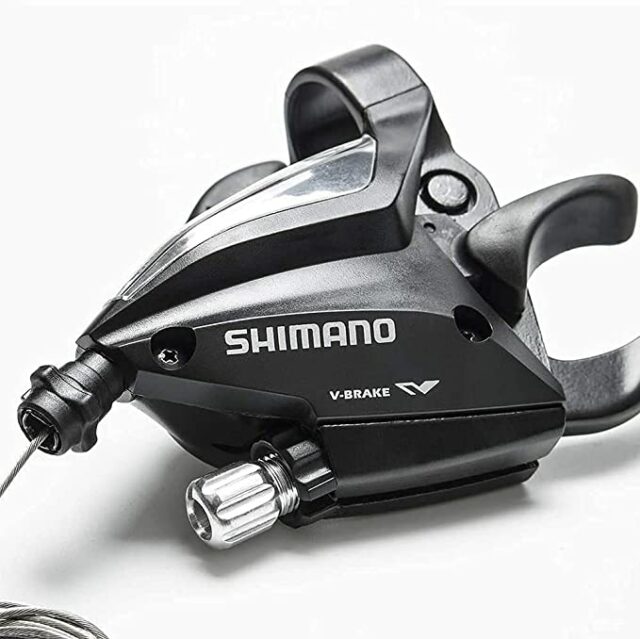 دسته دنده دوچرخه شیمانو 3 در 8 سرعته Shimano Shifter ST EF500 3x8 SPEED