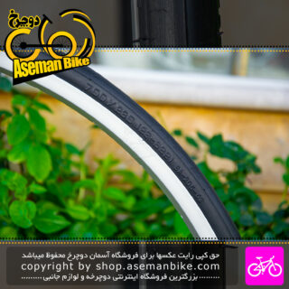 لاستیک دوچرخه کورسی دلی با سایز 700x23c 23-622 کد SA-205-02 مشکی DELI TIRE Made in Indonsia Tire 700x23c 23-622 SA-205-02