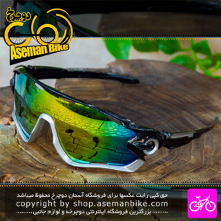 عینک آفتابی دوچرخه سواری T-REX تک شیشه مشکی نقره ای T-REX Bicycle Sunglasses