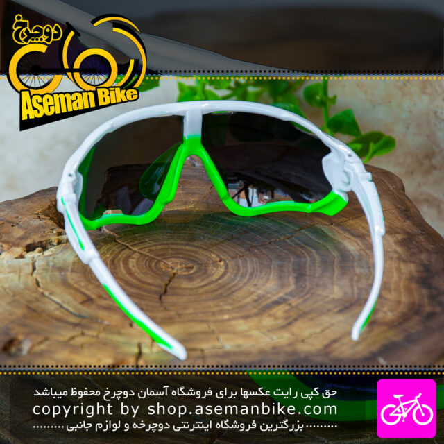 عینک آفتابی دوچرخه سواری T-REX سفید سبز T-REX Bicycle Sunglasses