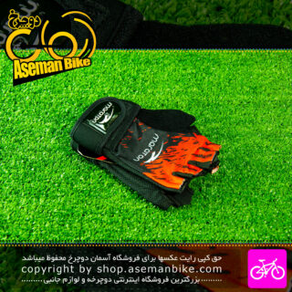 دستکش ورزشی دوچرخه سواری ماراتون رنگ مشکی قرمز Maraton Bicycle Gloves Black Red