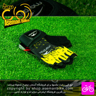 دستکش ورزشی دوچرخه سواری ماراتون رنگ مشکی زرد Maraton Bicycle Gloves Black Yellow