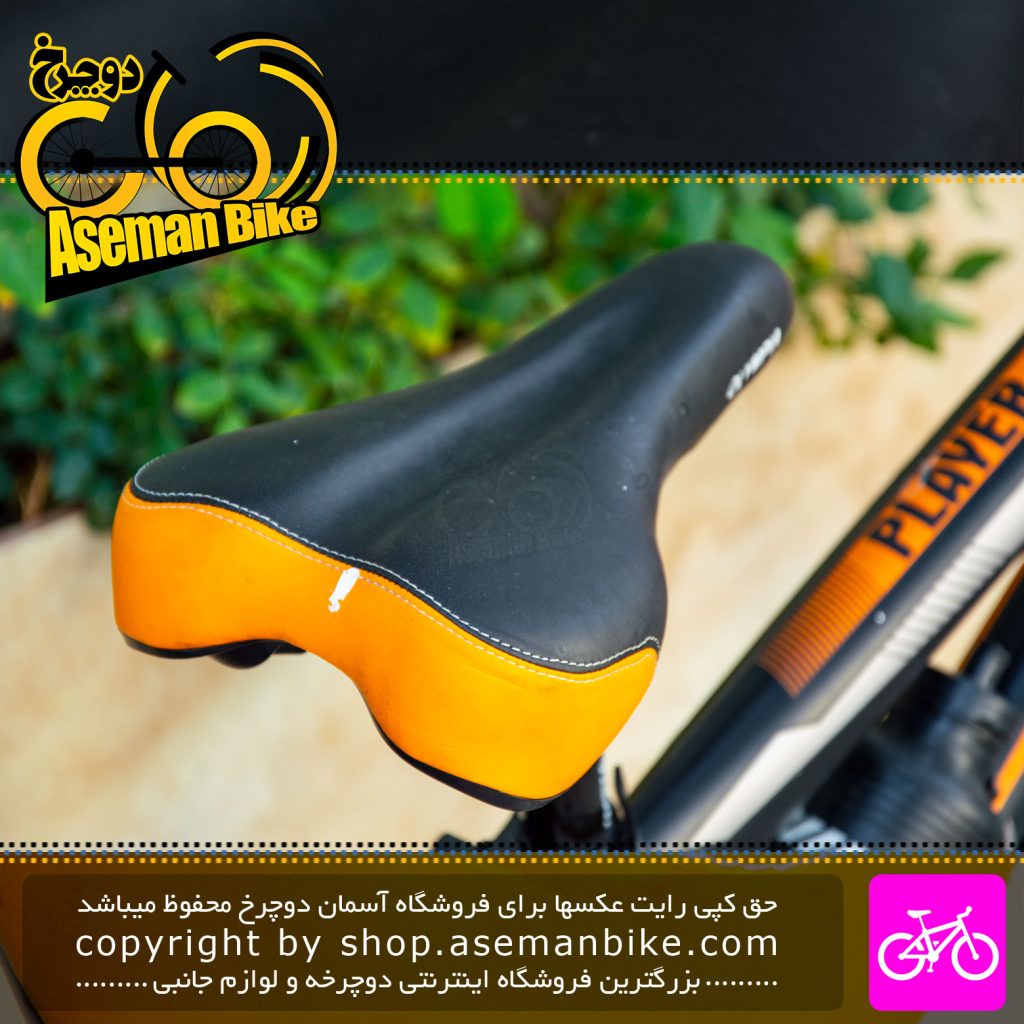 دوچرخه کوهستان المپیا مدل پلیر سایز 20 رنگ مشکی نارنجی Olympia MTB Bicycle Player Size 20 Black Orange