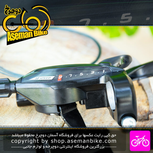 ست دسته ترمز و دسته دنده دوچرخه کوهستان شیمانو مدل EF505 مشکی 3x9 سرعته Shimano MTB Bicycle Shifter lever Set EF505 3x9 Speed
