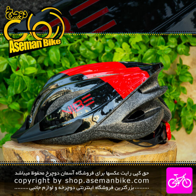 کلاه دوچرخه سواری وایب مدل Alpine رنگ مشکی قرمز VIBE Bicycle Helmet Alpine