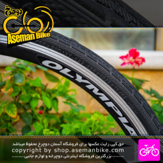 لاستیک تایر دوچرخه وایب سایز (37-622)28×1 3/8 x 1 5/8 700x35C مدل P1026-05 مشکی Vibe Bicycle Tire (37-622)28×1 3/8 x 1 5/8 700x35C P1026-05