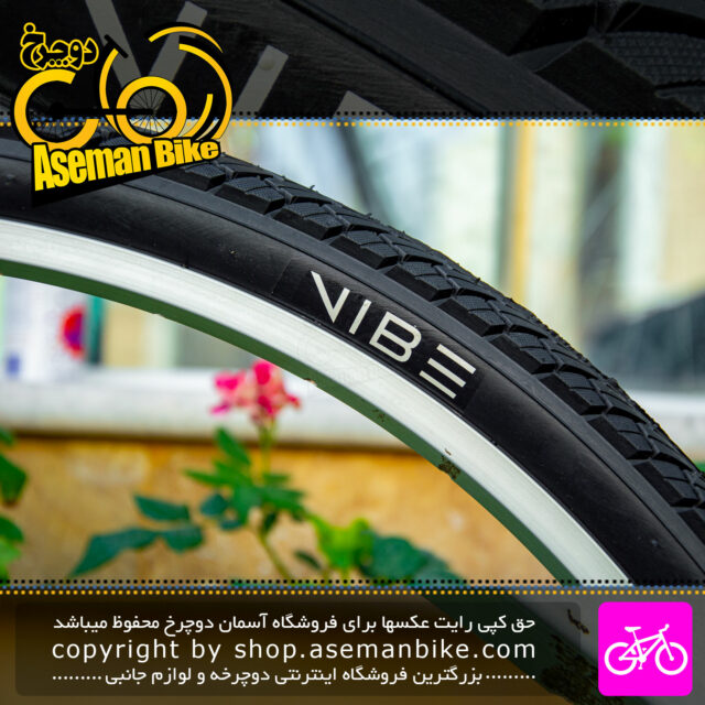 لاستیک تایر دوچرخه سایکل وایب مدل G5001-01 سایز 700x45c مشکی Vibe Bicycle Tire G5001-01 700x45c