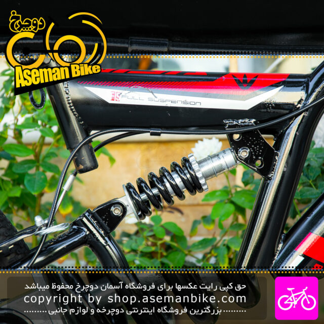 دوچرخه کوهستان دست دوم ویزا مدل Suso11 دو کمک سایز 26 رنگ مشکی قرمز VISA MTB Bicycle Size 26 Suso11
