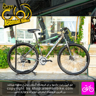 دوچرخه کوهستان فلش مدل ریس 4 دست دوم سایز 27.5 رنگ قهوه ای سبز Flash MTB Bicycle Race 4 Size 27.5