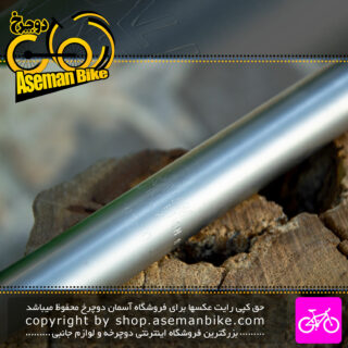 لوله زین دوچرخه کالین قطر 25.4 جنس استیل نقره ای Kalin Bicycle Seatpost Steel