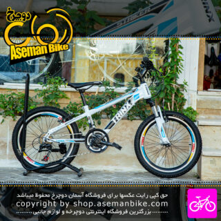 دوچرخه کودک و نوجوان ترینکس مدل Striker سایز 20 رنگ سفید آبی Trinx Bicycle Striker Size 20