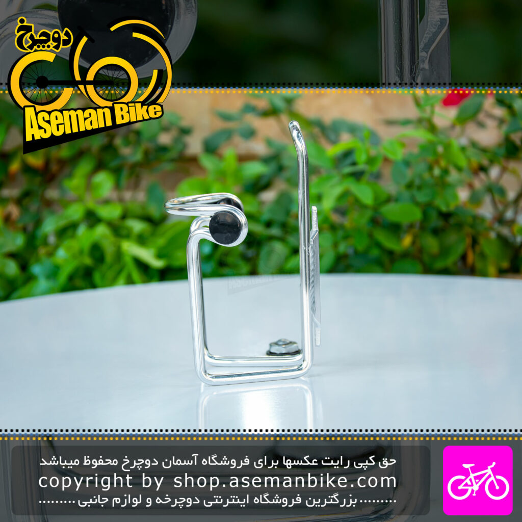 بست قمقمه دوچرخه آلومینیوم مدل تی 7 نقره ای ساخت تایوان Bicycle Bottle Cage T7 Silver