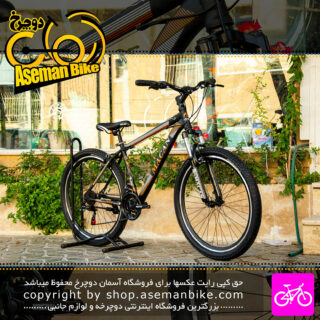 دوچرخه ماکان مدل کینگ سایز 26 رنگ مشکی نارنجی Macan Bicycle King Size 26