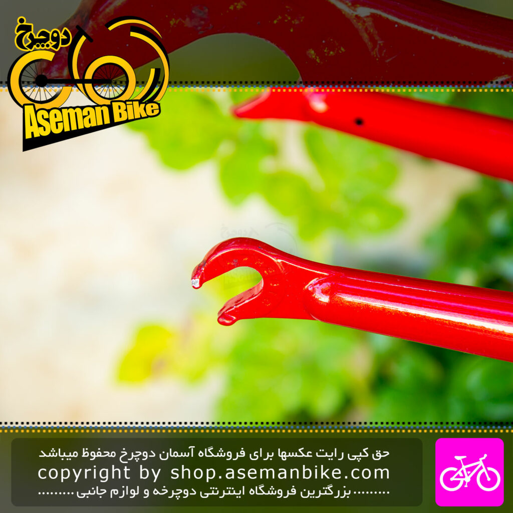 دوشاخ دوچرخه کورسی جاده ریجیدا مدل 300 قرمز رنگ Rigida Road Bicycle Fork 300