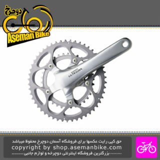 طبق قامه دوچرخه شیمانو مدل FC-6600 نقره ای Shimano bicycle Crankset FC-6600