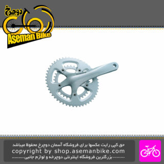 طبق قامه دوچرخه شیمانو مدل FC-R600 نقره ای 10 سرعته Shimano Bicycle Crankset FC-R600 10S
