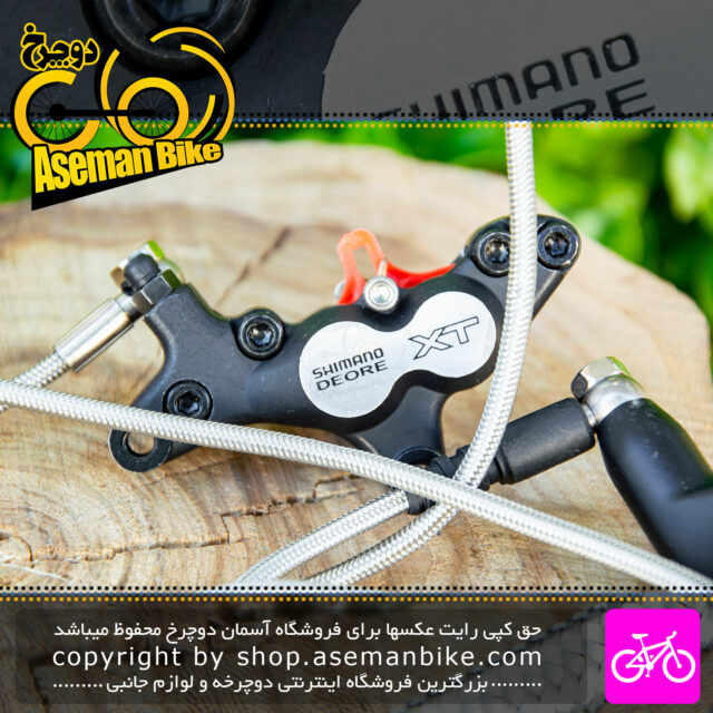 ست ترمز هیدرولیک دوچرخه شیمانو مدل دیور اکس تی Shimano Bicycle hydraulic Disc Brake Set Deore XT