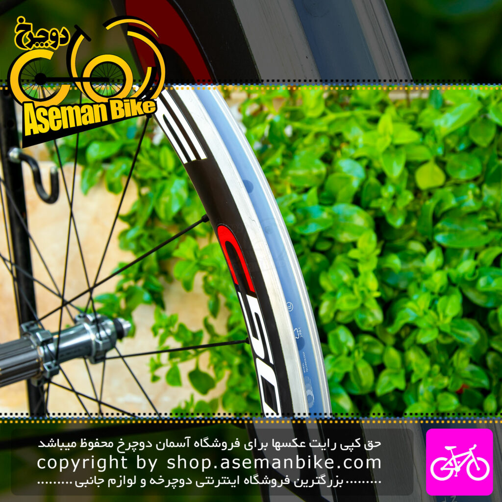 طوقه کامل دوچرخه عقب شیمانو دورا ایس مدل C50 سایز 622x15c کربن لبه بلند 20 سوراخ Shimano Bicycle Rims C50 Carbon