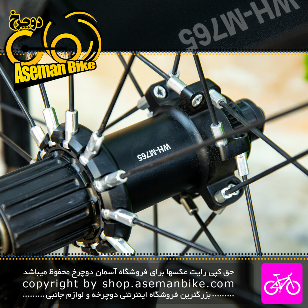 طوقه کامل دوچرخه شیمانو مدل Shimano Wheels M765 عقب سایز 26 24 پره Shimano Bicycle Rear Wheel M765 Size 26