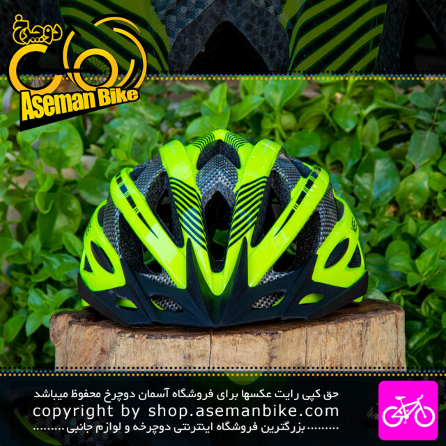 کلاه دوچرخه سواری برند وایب مدل پروتون سایز مدیوم لارج خاکستری زرد Vibe Bicycle Safety Helmet Proton Size M,L Gray Yellow