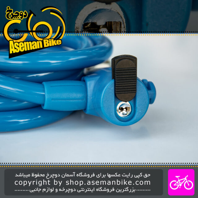 قفل کابلی کلیدی دوچرخه برند W-Standard مدل W0080 انداره 1.2 در 150 سانتیمتر W-Standard Bicycle Cable Lock W0080