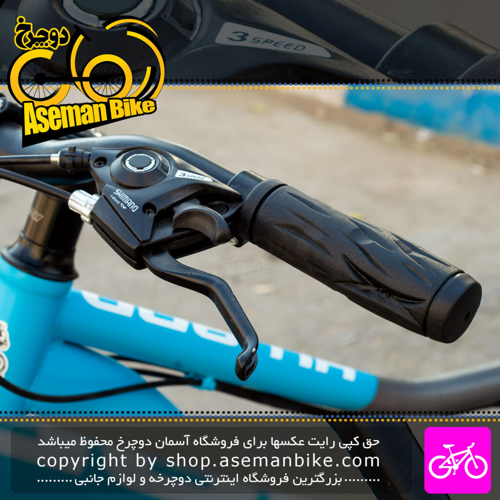 دوچرخه فت بایک های لند سایز 26 سیستم 21 سرعته رنگ آبی خاکستری Hiland Fatbike Bicycle Size 26 21 Speed Blue Gray