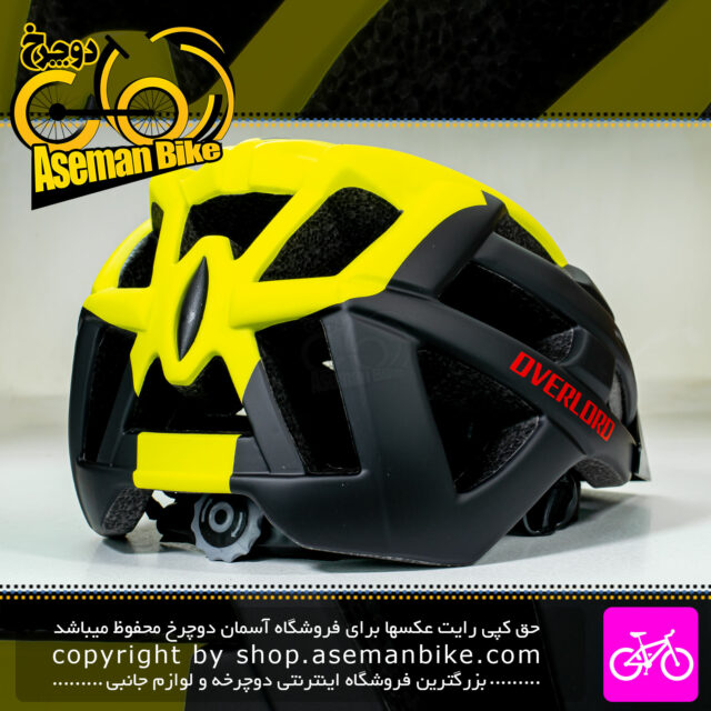 کلاه دوچرخه سواری اورلورد مدل HB3.9 سایز 58 الی 61 سانتیمتر رنگ مشکی زرد Overlord Bicycle Helmet HB3.9 Size 58-61cm Black Yellow