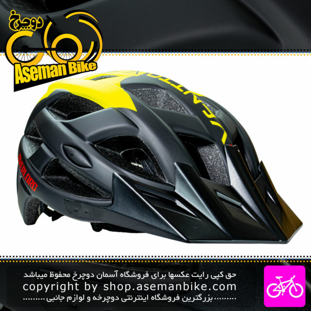 کلاه دوچرخه سواری اورلورد مدل HB3.9 سایز 58 الی 61 سانتیمتر رنگ مشکی زرد Overlord Bicycle Helmet HB3.9 Size 58-61cm Black Yellow