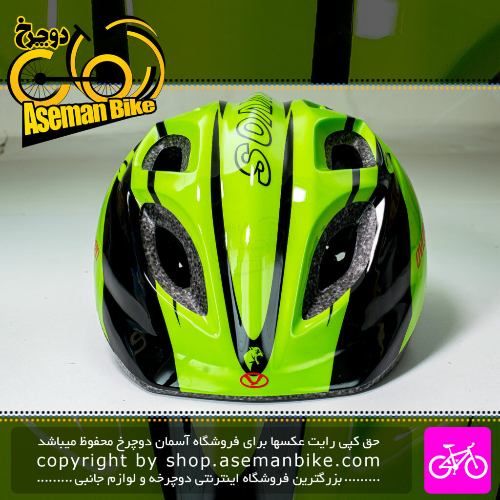 کلاه دوچرخه سواری اورلورد بچه گانه مدل HB8 سایز 52 الی 55 سانتیمتر رنگ مشکی سبز Overlord Bicycle Helmet Kids HB8 52-55 Black Green