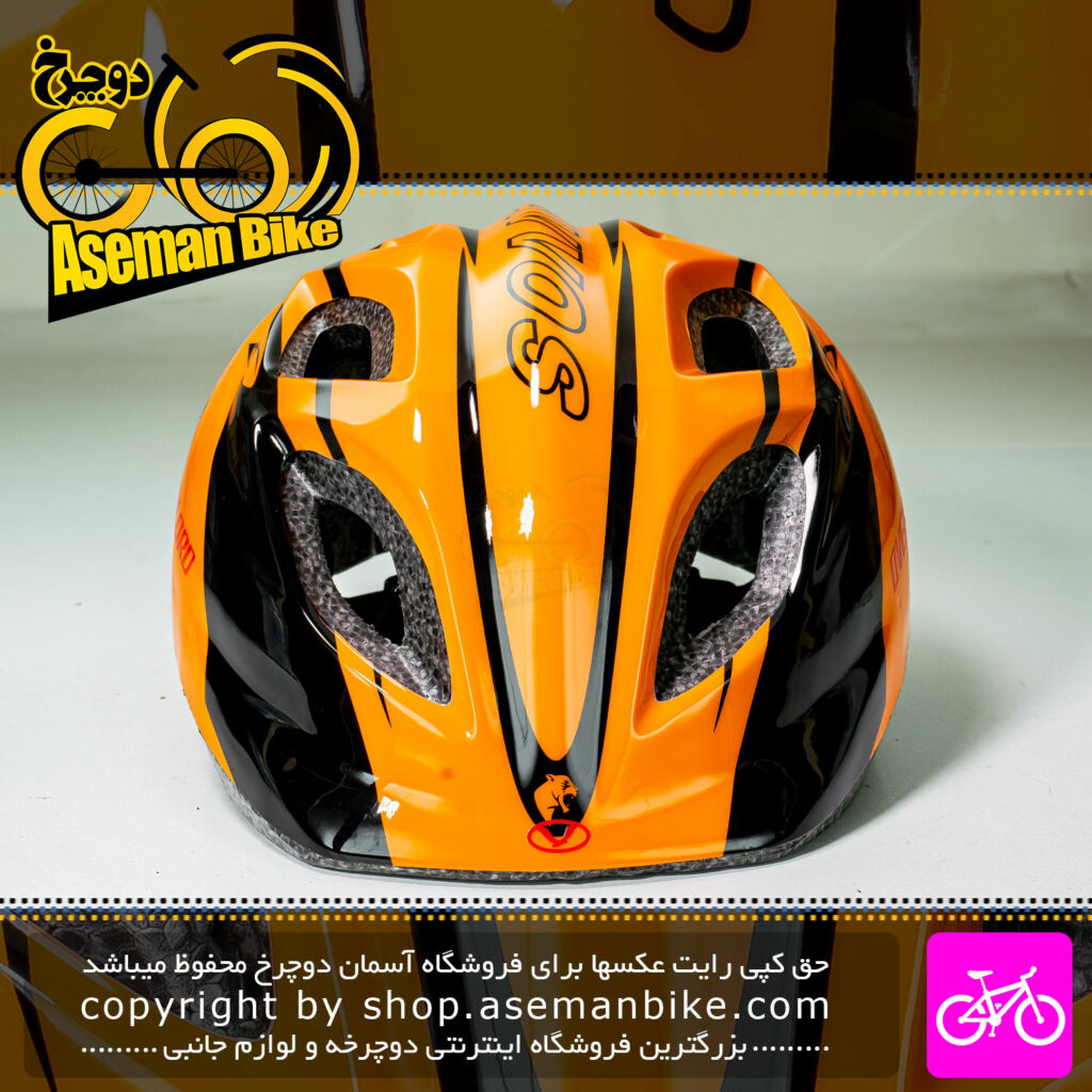کلاه دوچرخه سواری اورلورد مدل HB8 سایز 52 الی 58 سانتیمتر رنگ نارنجی مشکی Overlord Bicycle Helmet HB8 52-55cm Black Orange
