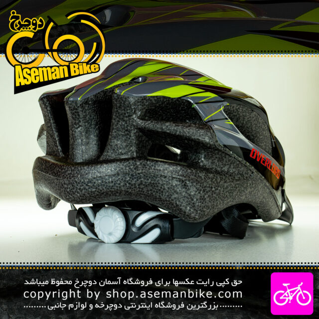 کلاه دوچرخه سواری اورلورد مدل MV16 سایز 58 الی 61 سانتیمتر رنگ مشکی سبز Overlord Bicycle Helmet MV16 Size 58-61cm Black Green