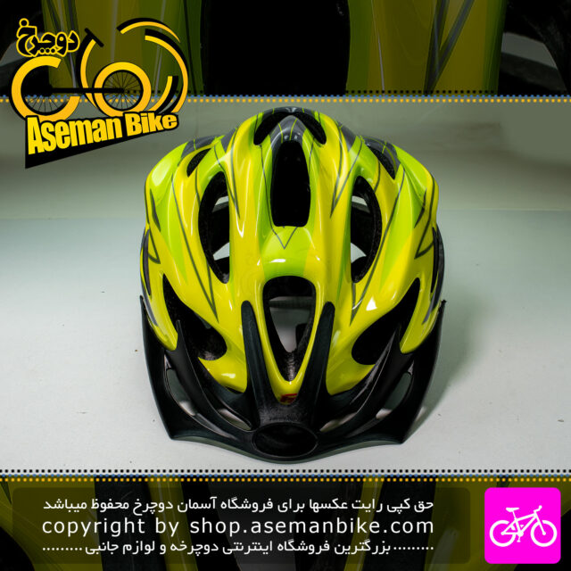 کلاه دوچرخه سواری اورلورد مدل MV16 سایز 58 الی 61 سانتیمتر رنگ مشکی سبز Overlord Bicycle Helmet MV16 58-61cm Black Green