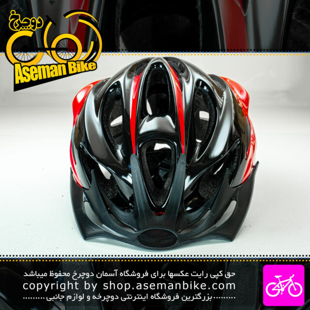 کلاه دوچرخه سواری اورلورد مدل MV16 سایز 58 الی 61 سانتیمتر رنگ مشکی قرمز Overlord Bicycle Helmet MV16 Size 58-61cm Black Red