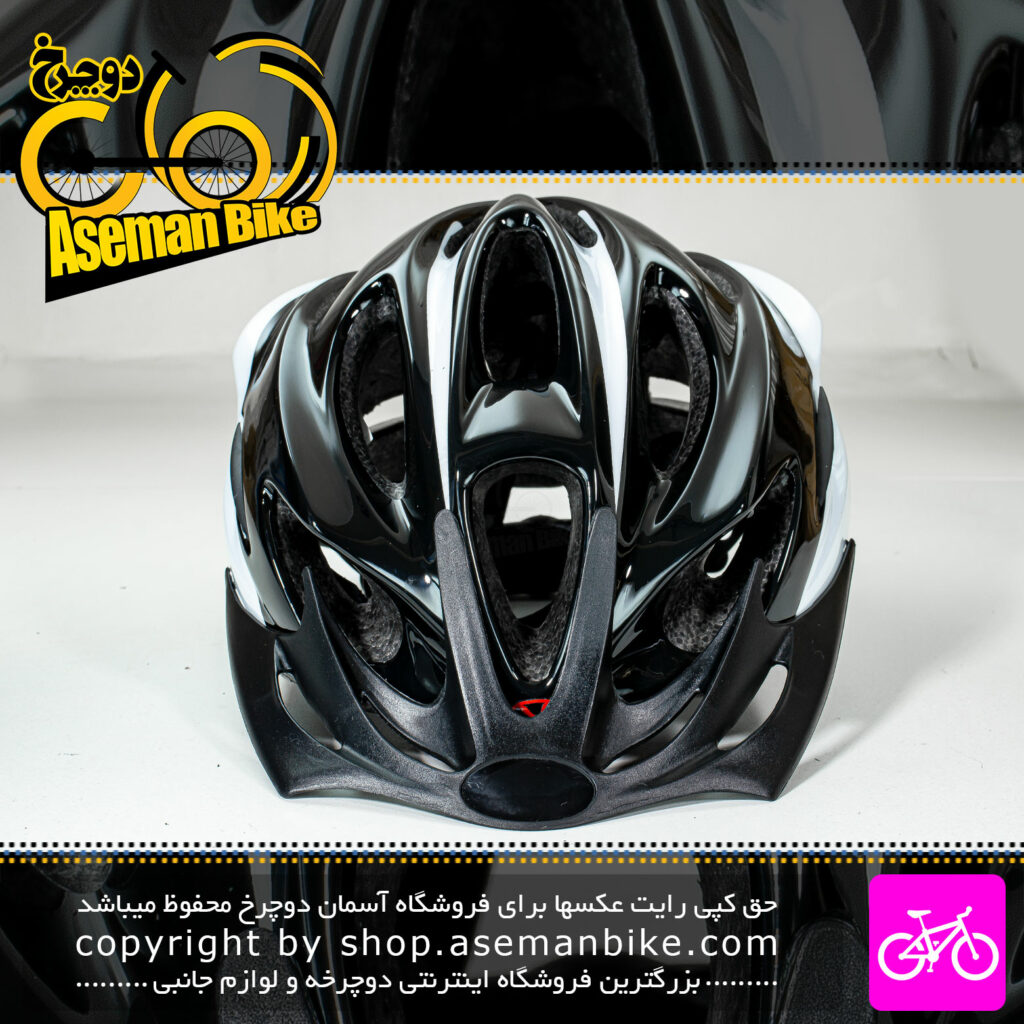 کلاه دوچرخه سواری اورلورد مدل MV16 سایز 58 الی 61 سانتیمتر رنگ سیاه سفید Overlord Bicycle Helmet MV16 Size 58-61cm Black White