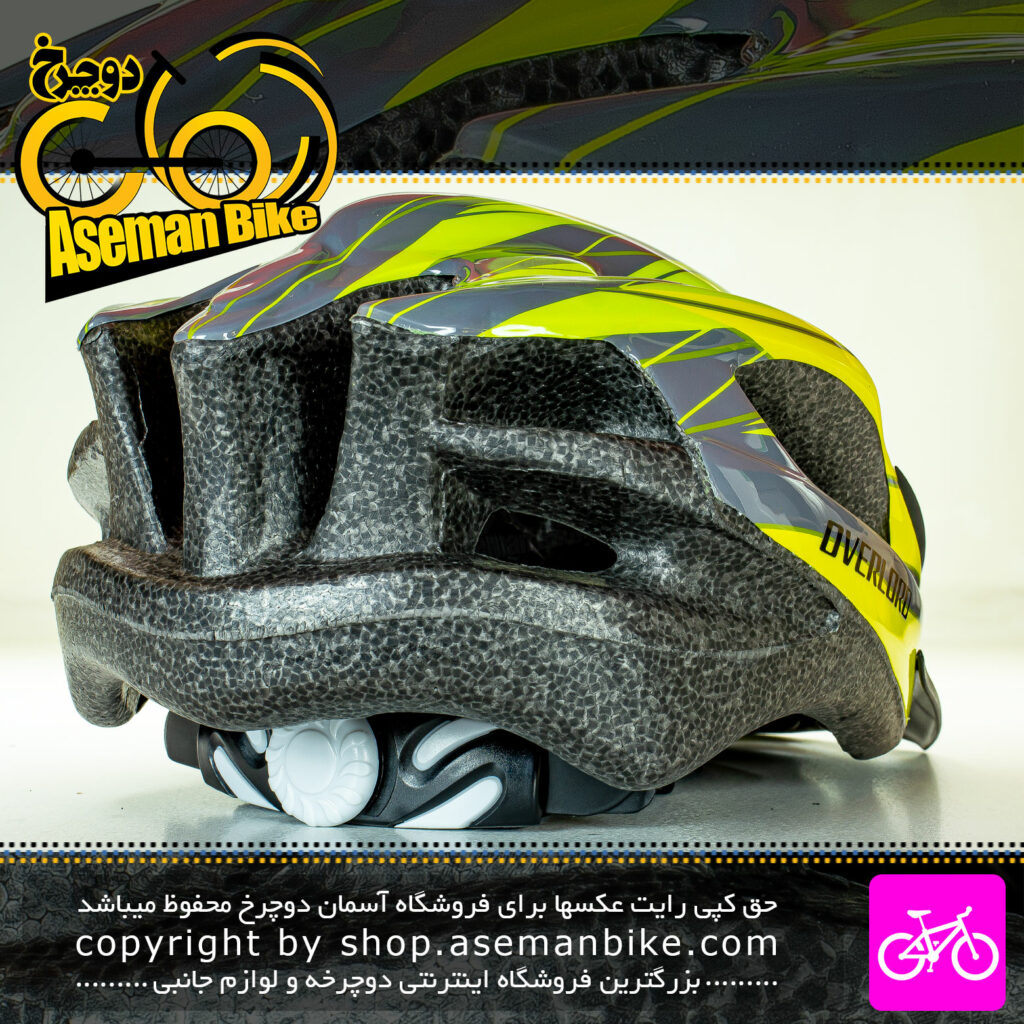 کلاه دوچرخه سواری اورلورد مدل MV16 سایز 58 الی 61 سانتیمتر رنگ سبز لیمویی Overlord Bicycle Helmet MV16 Size 58-61cm Lemon Green