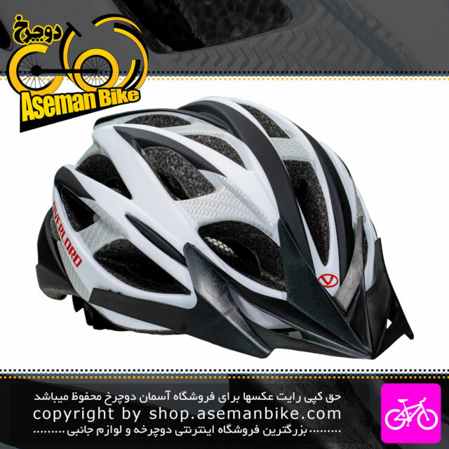 کلاه دوچرخه سواری اورلورد مدل MV23 سایز 58 الی 61 سانتیمتر رنگ مشکی سفید Overlord Bicycle Helmet MV23 Size 58-61cm Black White