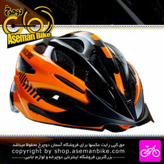 کلاه دوچرخه سواری اورلورد مدل MV50 سایز 58 الی 61 سانتیمتر رنگ مشکی نارنجی Overlord Bicycle Helmet MV50 Size 58-61cm Black Orange