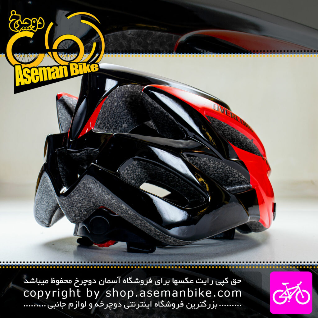 کلاه دوچرخه سواری اورلورد مدل MV50 سایز 58 الی 61 سانتیمتر رنگ مشکی قرمز Overlord Bicycle Helmet MV50 Size 58-61cm Black Red