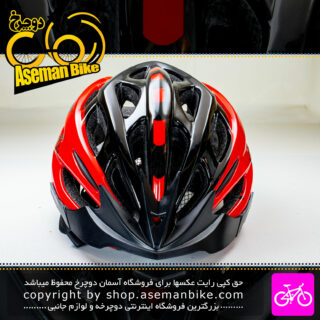 کلاه دوچرخه سواری اورلورد مدل MV50 سایز 58 الی 61 سانتیمتر رنگ مشکی قرمز Overlord Bicycle Helmet MV50 Size 58-61cm Black Red
