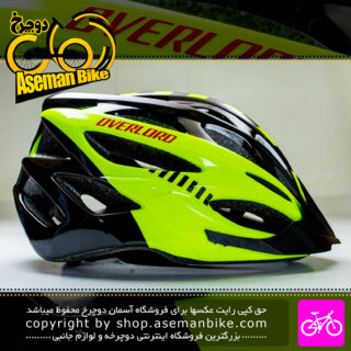 کلاه دوچرخه سواری اورلورد مدل MV50 سایز 58 الی 61 سانتیمتر رنگ مشکی سبز فلورسنت Overlord Bicycle Helmet MV50 Size 58-61cm Black Fluorescent Green