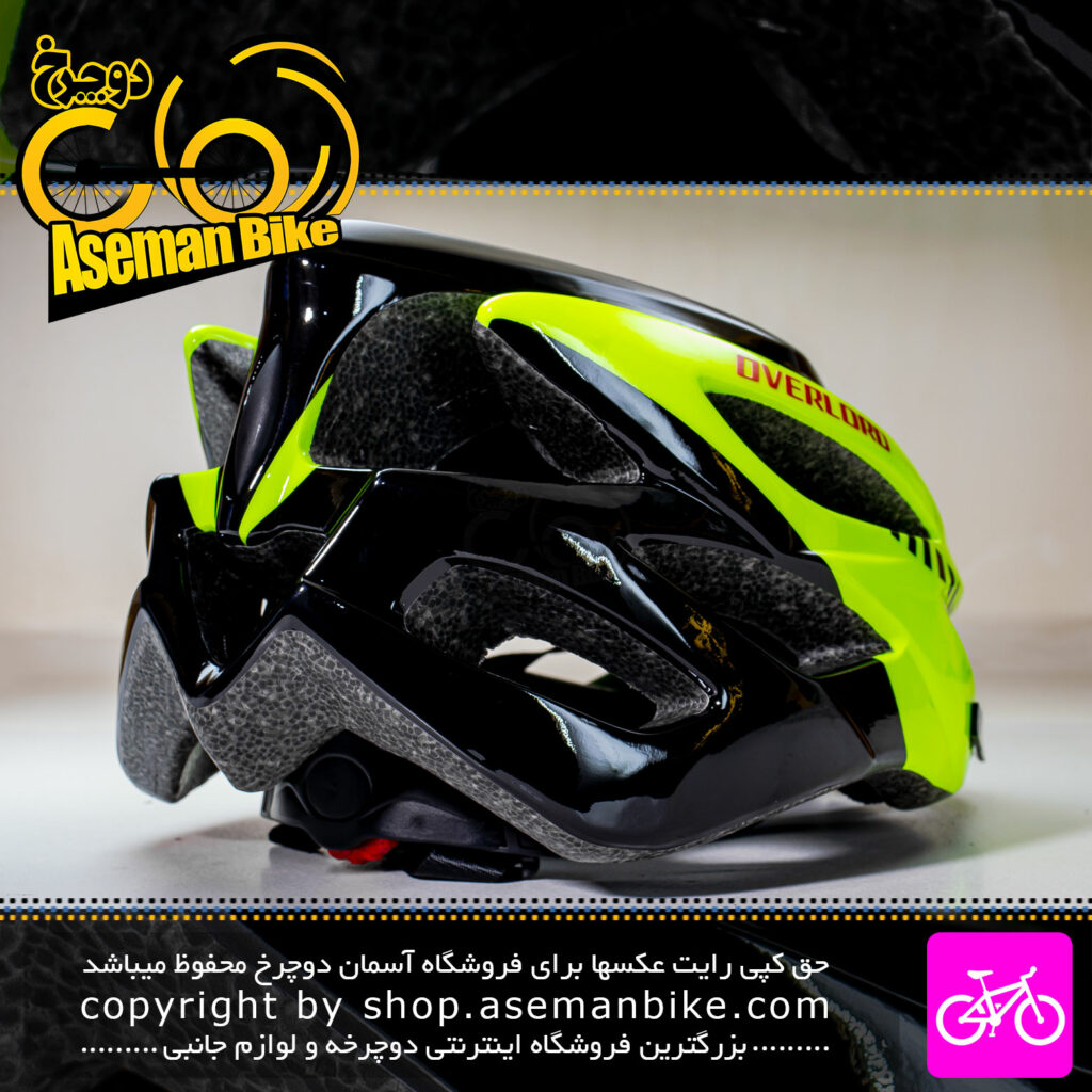 کلاه دوچرخه سواری اورلورد مدل MV50 سایز 58 الی 61 سانتیمتر رنگ مشکی سبز Overlord Bicycle Helmet MV50 Size 58-61cm Black Green