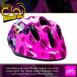 کلاه دوچرخه سواری بچه گانه اورلورد مدل HB5-2 سایز 52 الی 58 سانتیمتر رنگ صورتی طرح میکی ماوس Overlord Bicycle Helmet HB5-2 Size 52-55cm Pink Mickey Mouse Design